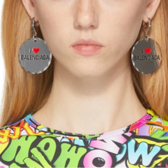 NIB BALENCIAGA Love Token Drop Earrings - Picture 4 of 7
